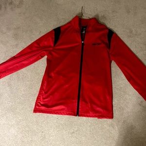 AND1 red zip up jacket size M